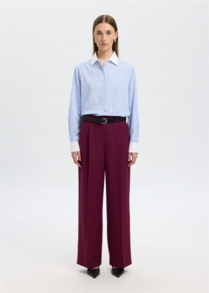 Filina relaxed contrast ls skjorte Cashmere Blue Stripes Selected Femme 